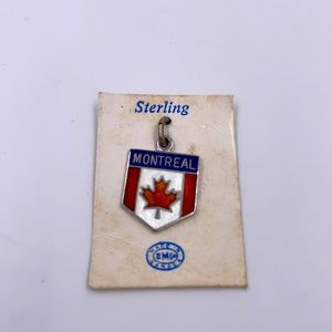 Vintage BM Co sterling silver & enamel Montreal